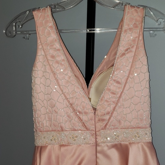 SHERRI HILL Light pink beaded cocktail dress - Picture 4 of 6